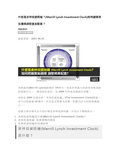 美林投資鐘理論講解